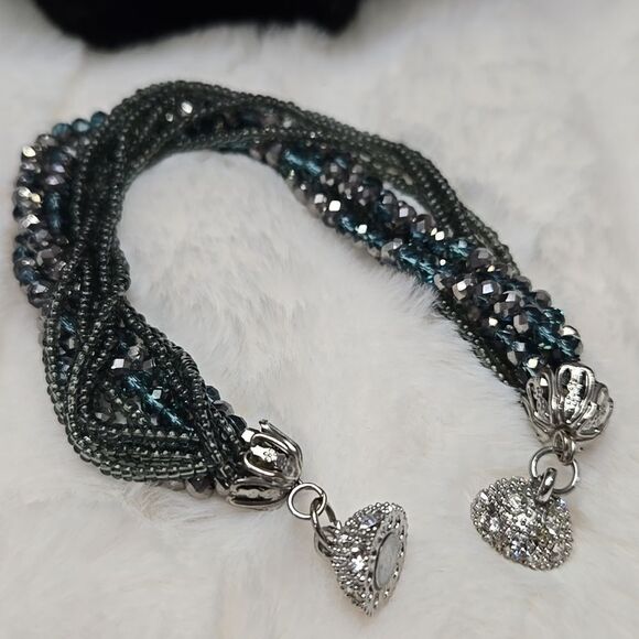 Silver and Blue Multi-Strand Set - Picture 4 of 4